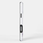 Romantisch lavendel wit paard iPhone hoesje (Rechterkant)