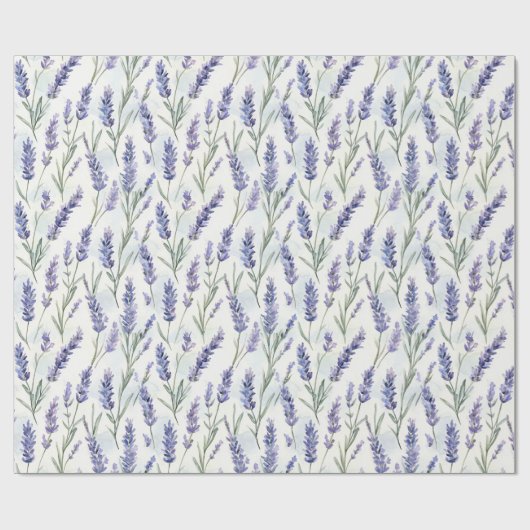 Romantisch  Lavendelbloemen Vrijgezellenfeest Cadeaupapier (Vlak)