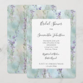 Romantisch  Lavendelbloemen Vrijgezellenfeest Kaart (Voorkant / Achterkant)