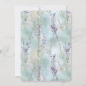 Romantisch  Lavendelbloemen Vrijgezellenfeest Kaart (Achterkant)