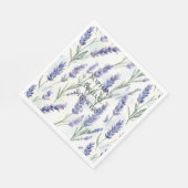 Romantisch  Lavendelbloemen Vrijgezellenfeest Servet (Hoek)