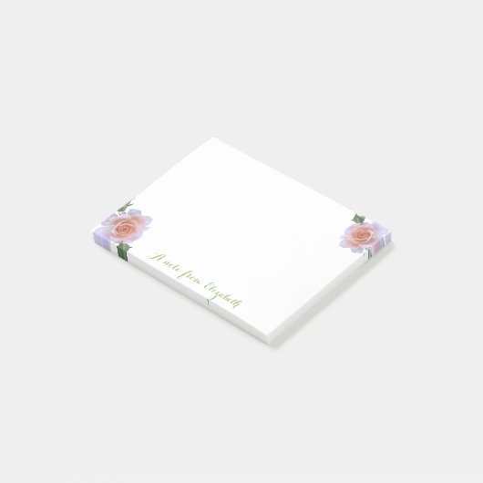 Romantisch Leuke Stijlvolle ,Rozen Post-it® Notes (Schuin)