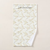 Romantisch leven is maar een droom vogels   bad handdoek (Handdoek)