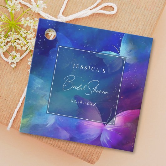 Romantisch leven van vlinders Vrijgezellenfeest Bedankjes Labels