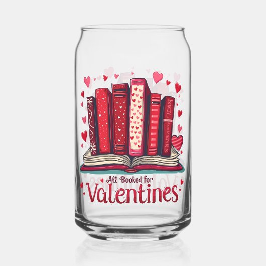 Romantisch lezen Vibes Gezellige Valentijn Gift Blikvorm Glas (Voorkant)