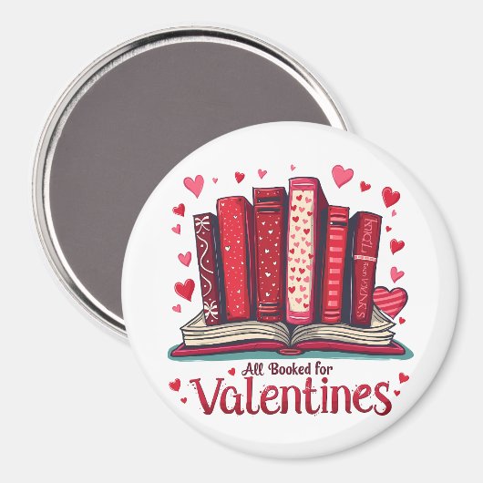 Romantisch lezen Vibes Gezellige Valentijn Gift Magneet (Voorkant / Achterkant)