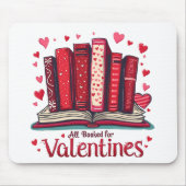 Romantisch lezen Vibes Gezellige Valentijn Gift Muismat (Voorkant)