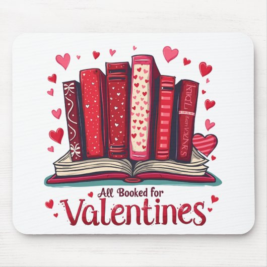 Romantisch lezen Vibes Gezellige Valentijn Gift Muismat (Voorkant)
