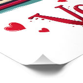 Romantisch lezen Vibes Gezellige Valentijn Gift Perfect Poster (Hoek)