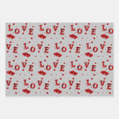 Romantisch liefdes inpakpapier  vel (Voorkant 2)
