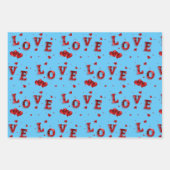 Romantisch liefdes inpakpapier  vel (Voorkant 3)
