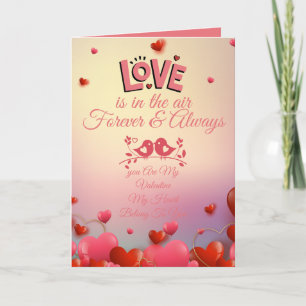 Romantisch liefdescitaat ontwerp Elegante roze l Kaart