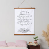 Romantisch liefdesgedicht door Ella Wheeler Wilcox Hangend Wandkleed (Slaapkamer)