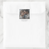 Romantisch Liefdesgedicht Valentijn Kunst Vierkante Sticker (Tas)