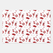 Romantisch liefdesinpakpapier  inpakpapier vel (Voorkant)