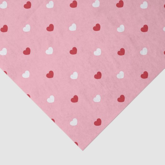 Romantisch liefdesthema met hartpatronen tissuepapier (Detail)