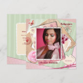 Romantisch Lijst Fotouitnodiging Kaart (Voorkant / Achterkant)