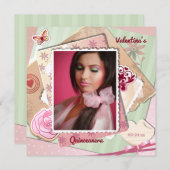 Romantisch Lijst Fotouitnodiging Kaart (Voorkant / Achterkant)