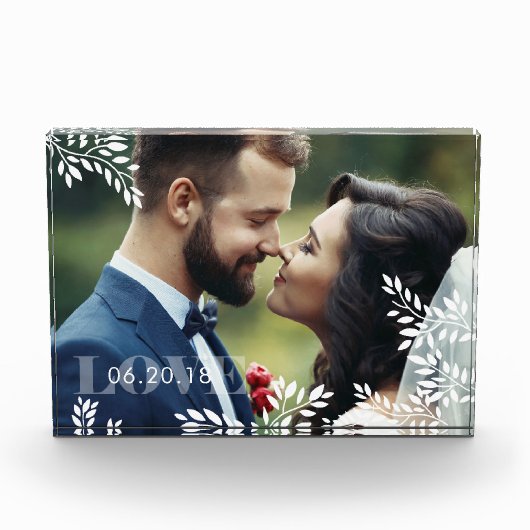 Romantisch Lijst, gepersonaliseerd Fotoblokken (Voorkant)