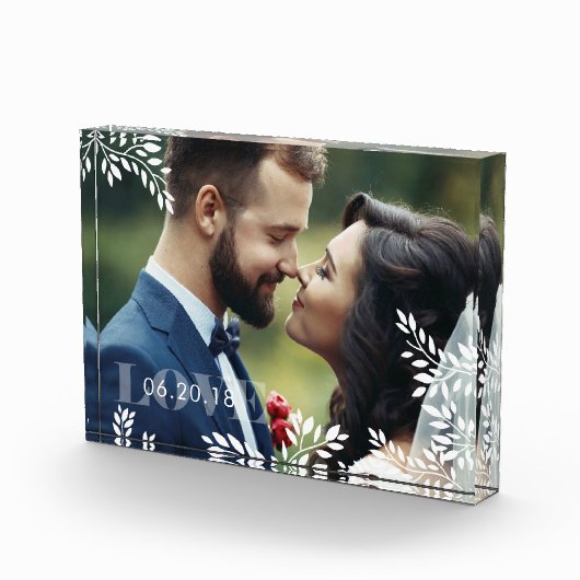 Romantisch Lijst, gepersonaliseerd Fotoblokken (Rechts)