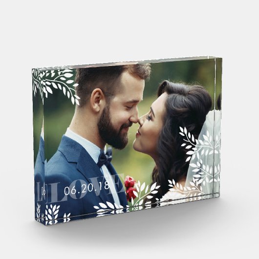 Romantisch Lijst, gepersonaliseerd Fotoblokken (Links)