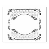 Romantisch Lijst Ovaal Rubberstempel (Afrduk)