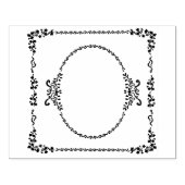 Romantisch Lijst Ovaal Rubberstempel (Afrduk)