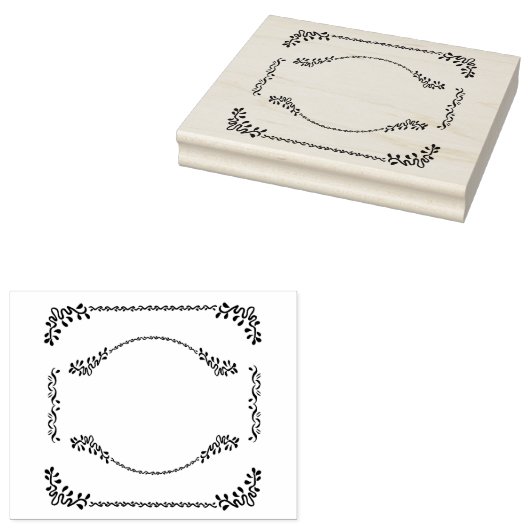 Romantisch Lijst Rubberstempel (Gestempeld)