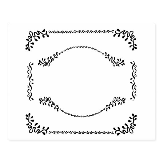 Romantisch Lijst Rubberstempel (Afrduk)