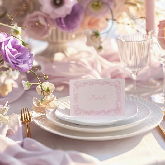 Romantisch  Lijst Vrijgezellenfeest Place Card Kaart