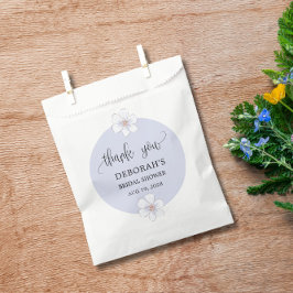 Romantisch Lila Floral Vrijgezellenfeest Bedankzakje