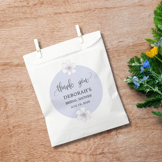 Romantisch Lila Floral Vrijgezellenfeest Bedankzakje