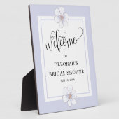 Romantisch Lila Floral Vrijgezellenfeest Fotoplaat (Zijkant)