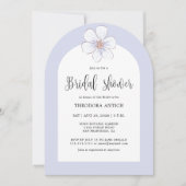 Romantisch Lila Floral Vrijgezellenfeest Kaart (Voorkant)