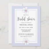 Romantisch Lila Floral Vrijgezellenfeest Kaart (Voorkant)