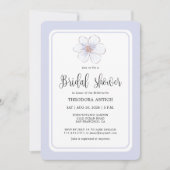 Romantisch Lila Floral Vrijgezellenfeest Kaart (Voorkant)