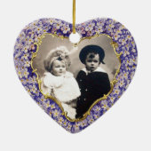 ROMANTISCH LILA HARTFOONTEMPLATE KERAMISCH ORNAMENT (Achterkant)