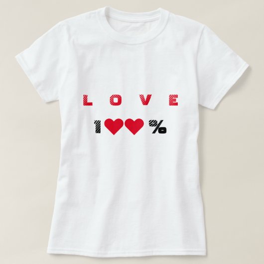 Romantisch LOVE T-shirt (Design voorkant)