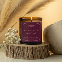 Romantisch luxe liefdesontwerp - Velvet Kiss Kaars