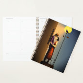 Romantisch Maanlicht Balkon – Vintage Noir Liefde Planner (Display)