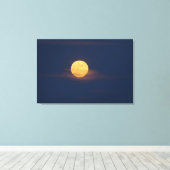 Romantisch maanlicht waterverf originele kunst canvas afdruk (Insitu (Houten vloer))