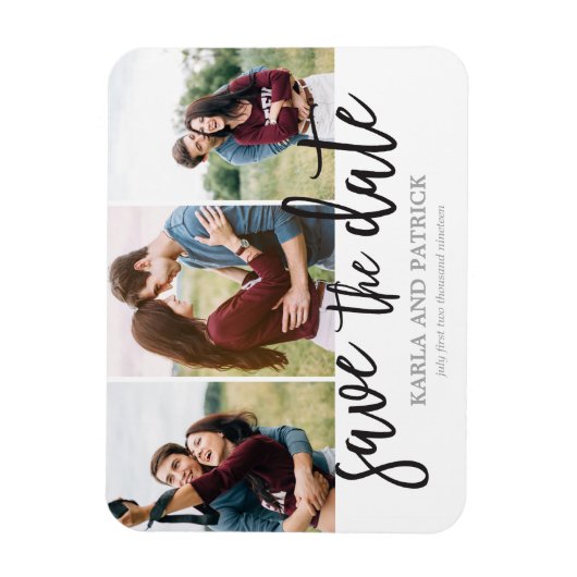 Romantisch Manuscript 3 de Foto collage bewaart de Magneet (Verticaal)