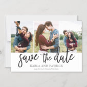 Romantisch Manuscript 3 de Foto collage bewaart de Magnetische Uitnodiging (Voorkant)