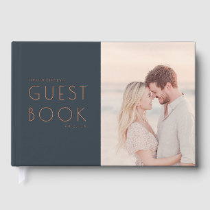 Romantisch Marine Elegante Foto Gastenboek