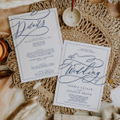 Romantisch marinescalligrafie-Lijst in één keer Kaart