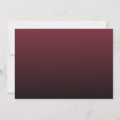 Romantisch Maroon Elegant Foto Save The Date (Achterkant)