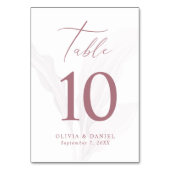 Romantisch Mauve Minimal Elegant Huwelijk Kaart (Voorkant)