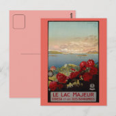 romantisch meer Maggiore Italiaans reizen Briefkaart (Voorkant / Achterkant)