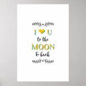 romantisch met een liefdescitaat poster (Voorkant)