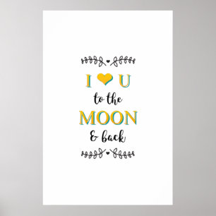 romantisch met een liefdescitaat poster